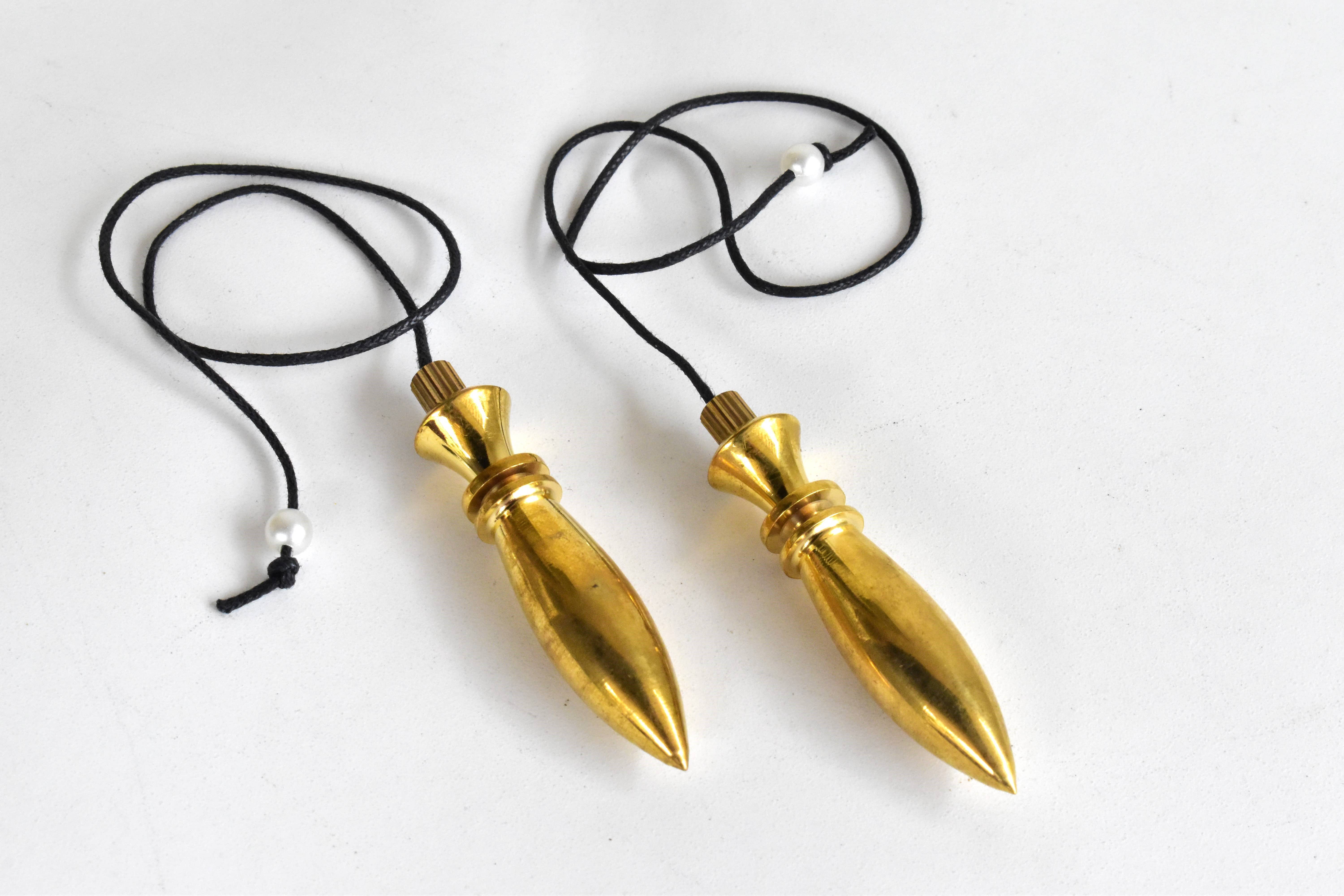 Soothing Crystals - Wholesale Meditation Supplies - Bullet Brass Pendulum Silver Metal Egyptian Pendulums1