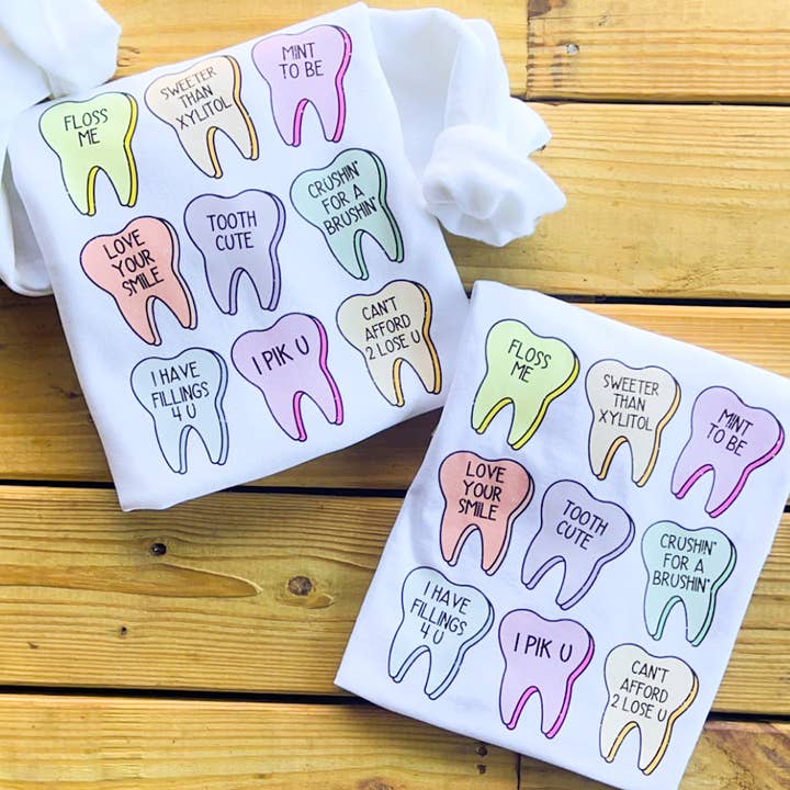 Cœurs de conversation dentaires pour la vente par COTTON PRESS CO.