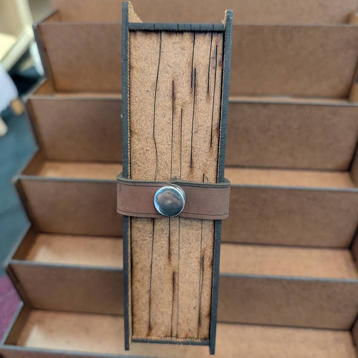 The Nerdy Wolf - Wholesale Journal/Diary - Journal Kit with Glass Dip Pen, Ink, and Wood Gift Box2