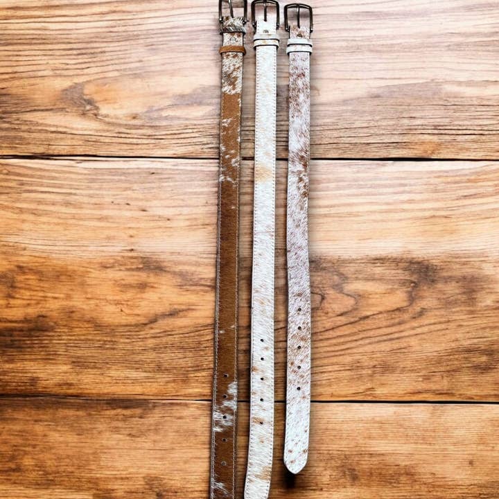 Western Linens - Wholesale Belt - Kids - Kids Cowhide Belt - Size 20-24