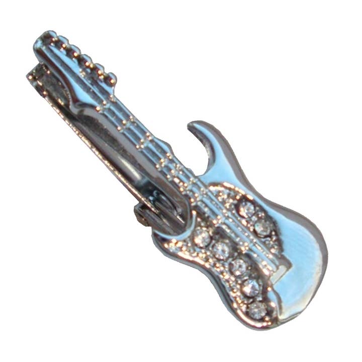 Guitar Tie Bar - Silver för wholesale av Bassin And Brown
