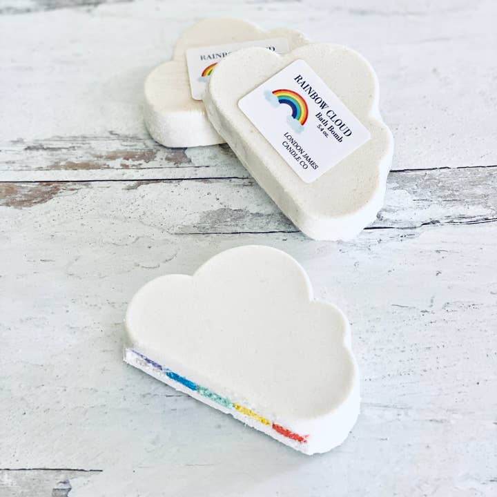 London James Candle Co - Wholesale Bath Bomb/Fizz - Rainbow Cloud Bath Bomb