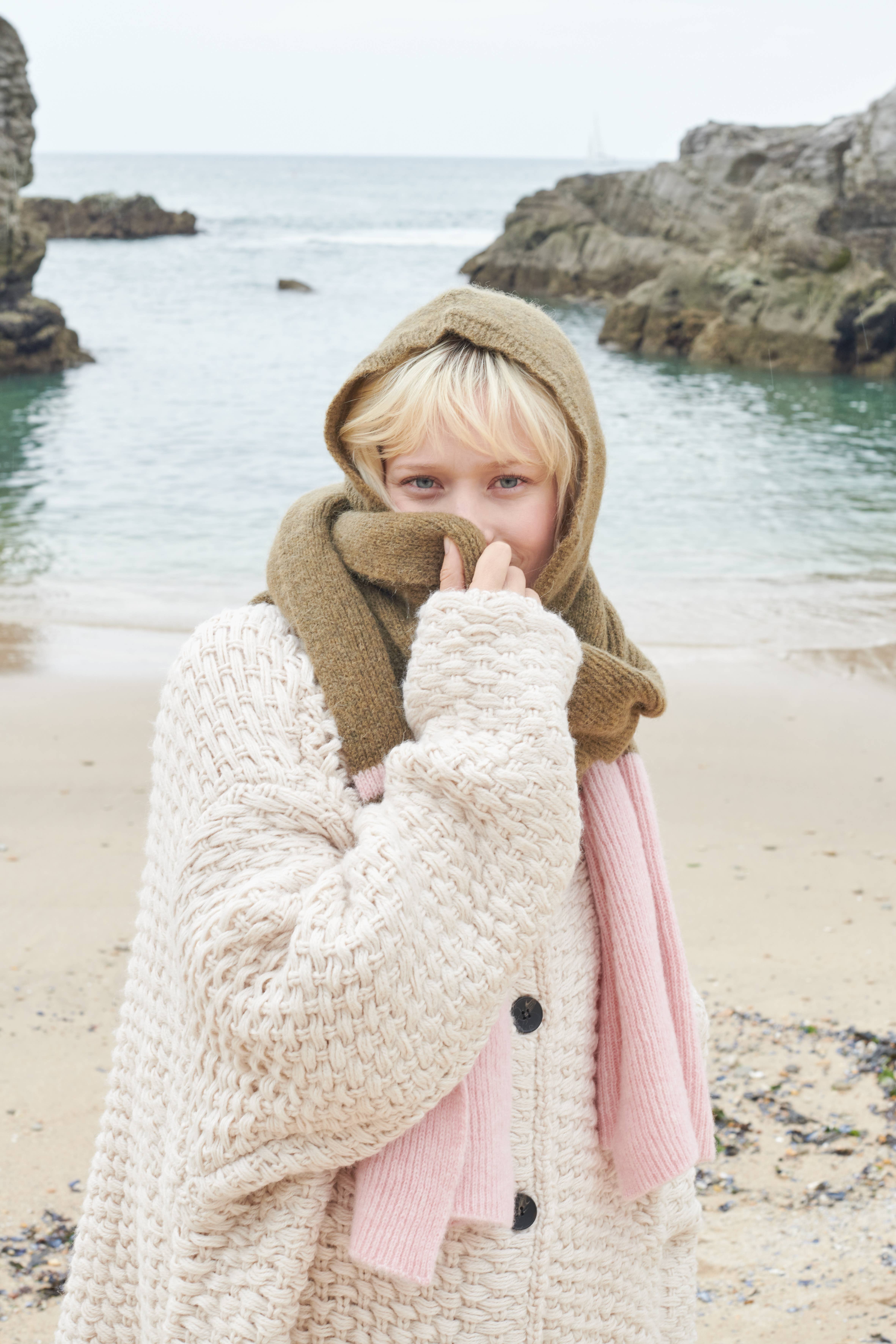 Maradji – wholesale Scarf – Women's – MAXI SCARF ALPACA WOOL FROST BABY PINK KHAKI7