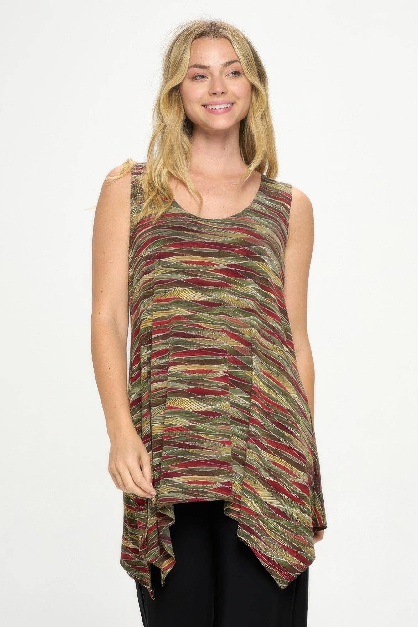 CC Wholesale Clothing - Wholesale Tunic - Women's - Hit Shark Bite Hem Tank1