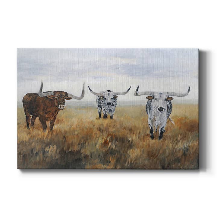 Picture Perfect Cattle I, Canvas Wall Art for wholesale by Wexford Home