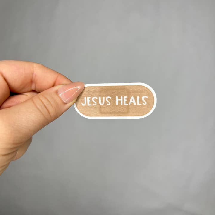 Scarlet Sunday Design Co - Wholesale Sticker - Jesus Heals Sticker, Bandaid Sticker, Christian Sticker, Bible Sticker2