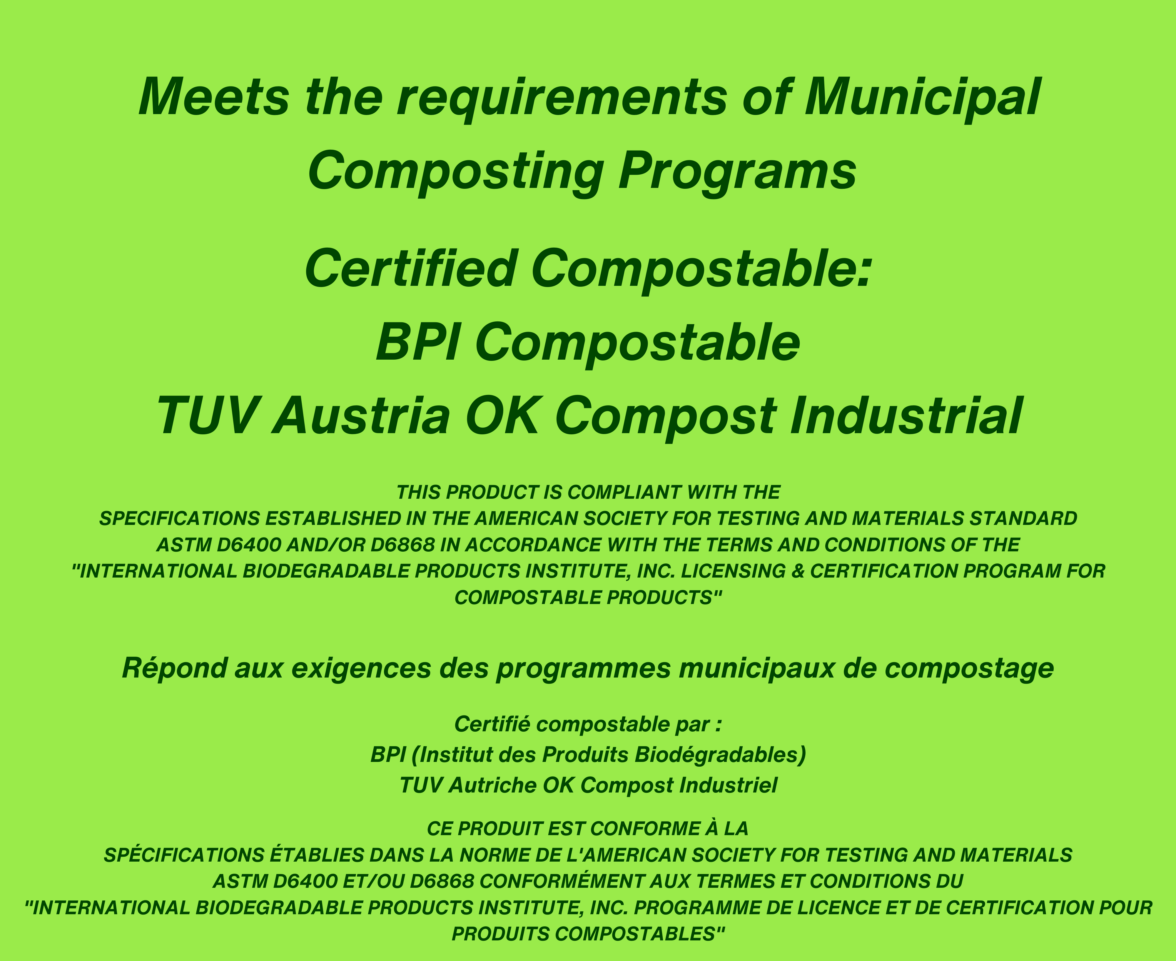 ALL DISTRICT JEANS Inc. - Venta al por mayor Bolsa/envoltorio de alimentos - Bolsas para residuos de comida de cocina 100% compostables, 100 unidades5