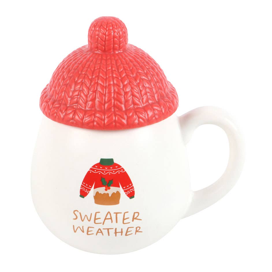 Something Different Wholesale - Wholesale Coffee Mug - Sweater Weather Lidded Christmas Mug1