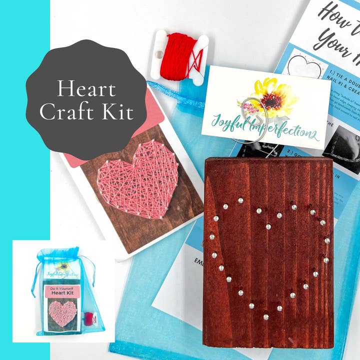 Party Craft Activity | Themed Favors | Heart Craft Kit for wholesale by Joyful Imperfectionz