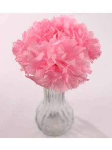 Set Of 50: Pink Carnation Flower Picks | 5" Long | 3.5" Wide for wholesale by Larksilk