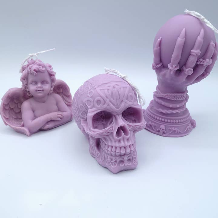 Daemon srls - Vendita all'ingrosso Candele regalo - TESCHIO – Candela artigianale profumata in cera di soia, misura grande9