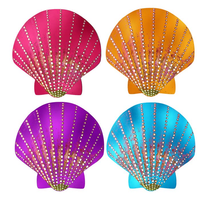 Niptees - Wholesale Nipple Pasties - Women's - Rainbow Seashell Nipple Cover Pasties1