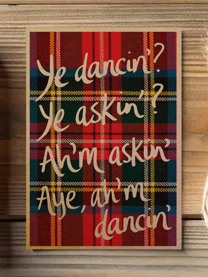 Ye Dancin’? Ye Askin’? Card BC12 for wholesale by Wee Wishes