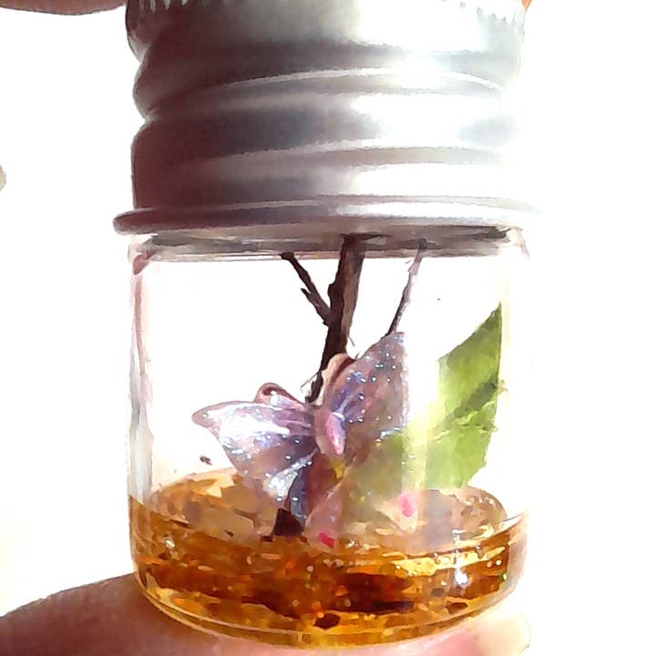 SUPERAWWWSOME - Vente Plantes artificielles - Bouteille de Spécimen de Papillon, Miniature de Maison de Poupée, cadeau nature7