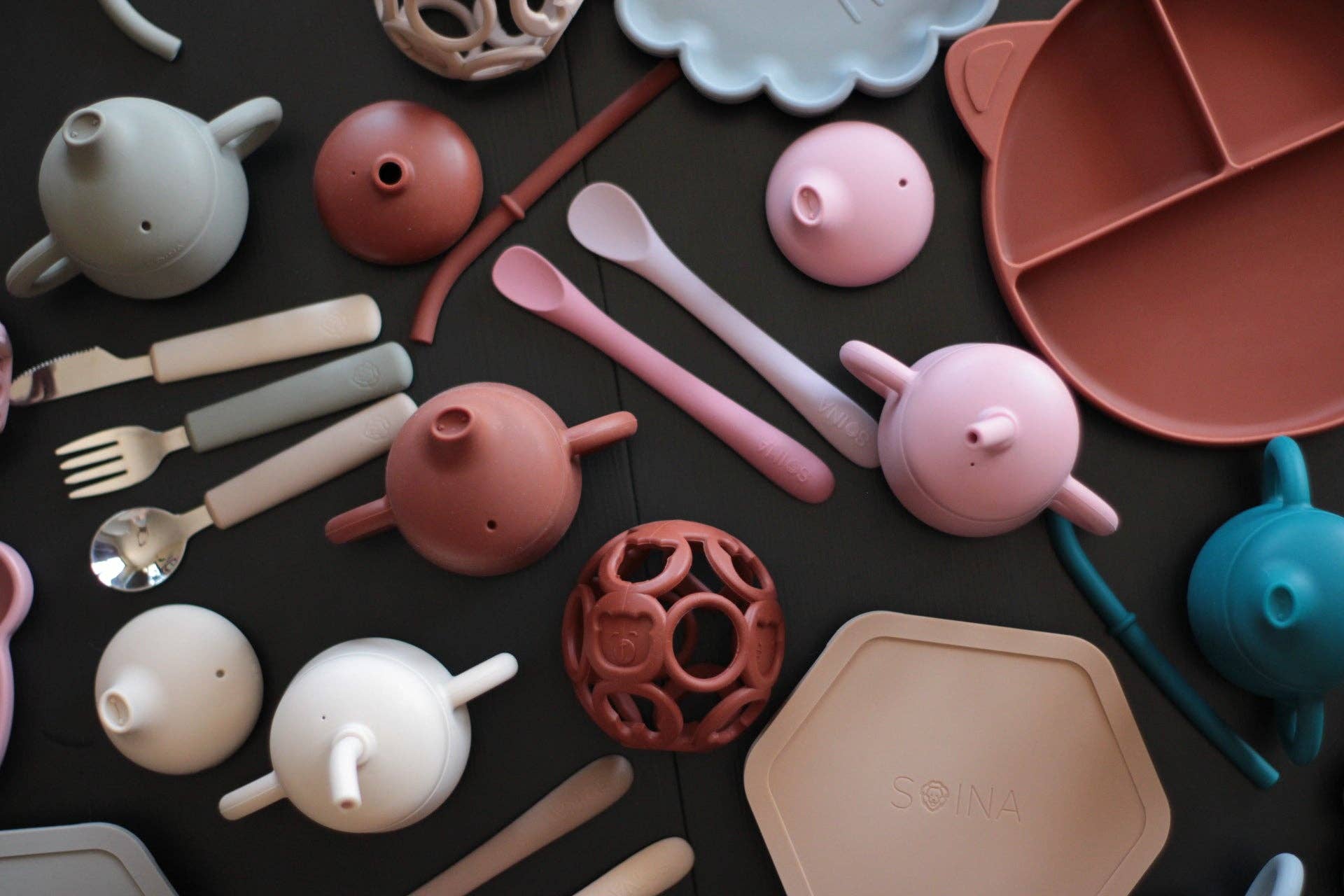 Soina - Wholesale Drinking Glass/Cup - Kids & Baby - 3-in-1 Tumbler - Antique Rose3