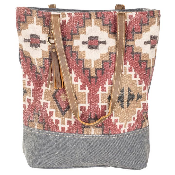 Cabas Aztèque Multicolore pour la vente par Benjamin International