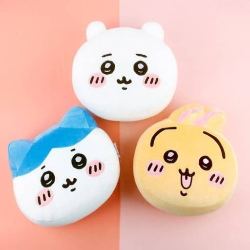 K_Wonderland - Wholesale Car Decorative Charm - Unisex - Chiikawa Neck Plush Cushion - Deco, Office, Car Cushion