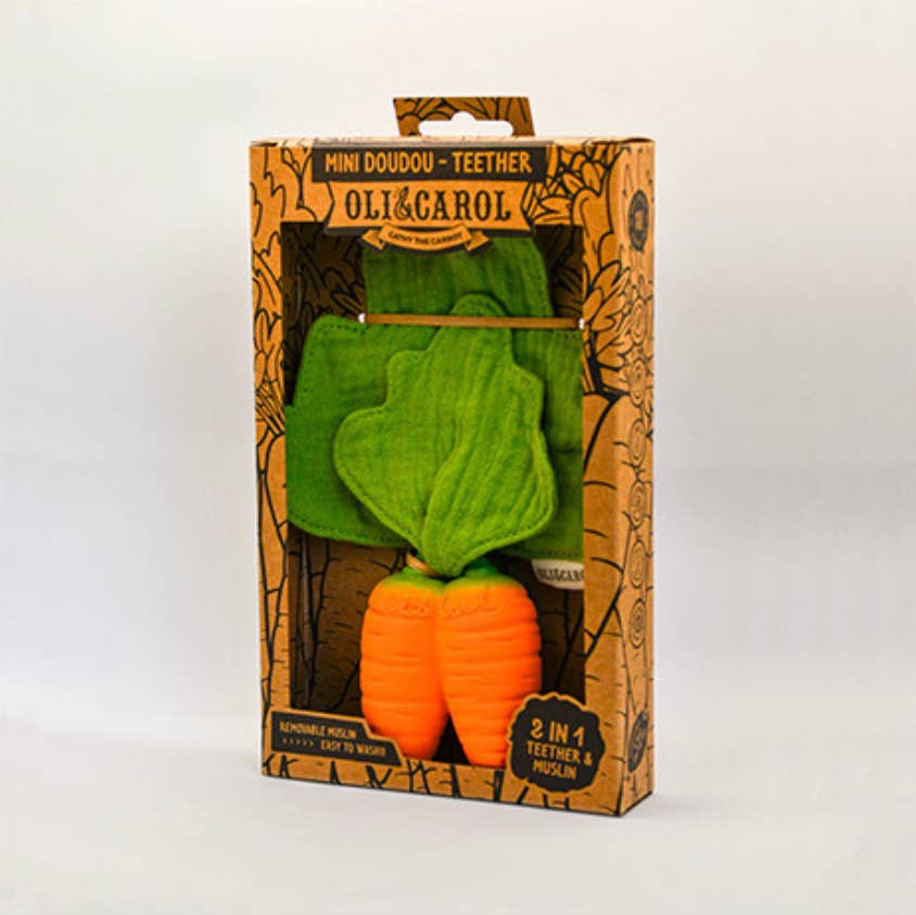Oli & Carol - Wholesale Teether (Not Clip-On) - Baby - Cathy the Carrot Mini DouDou Teether2