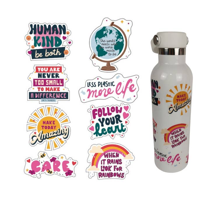 Kids Crafts, LLC. - Venta al por mayor Botellas de agua - Kit de Manualidades de Botella de Agua Ecológica – Incluye Pegatinas2