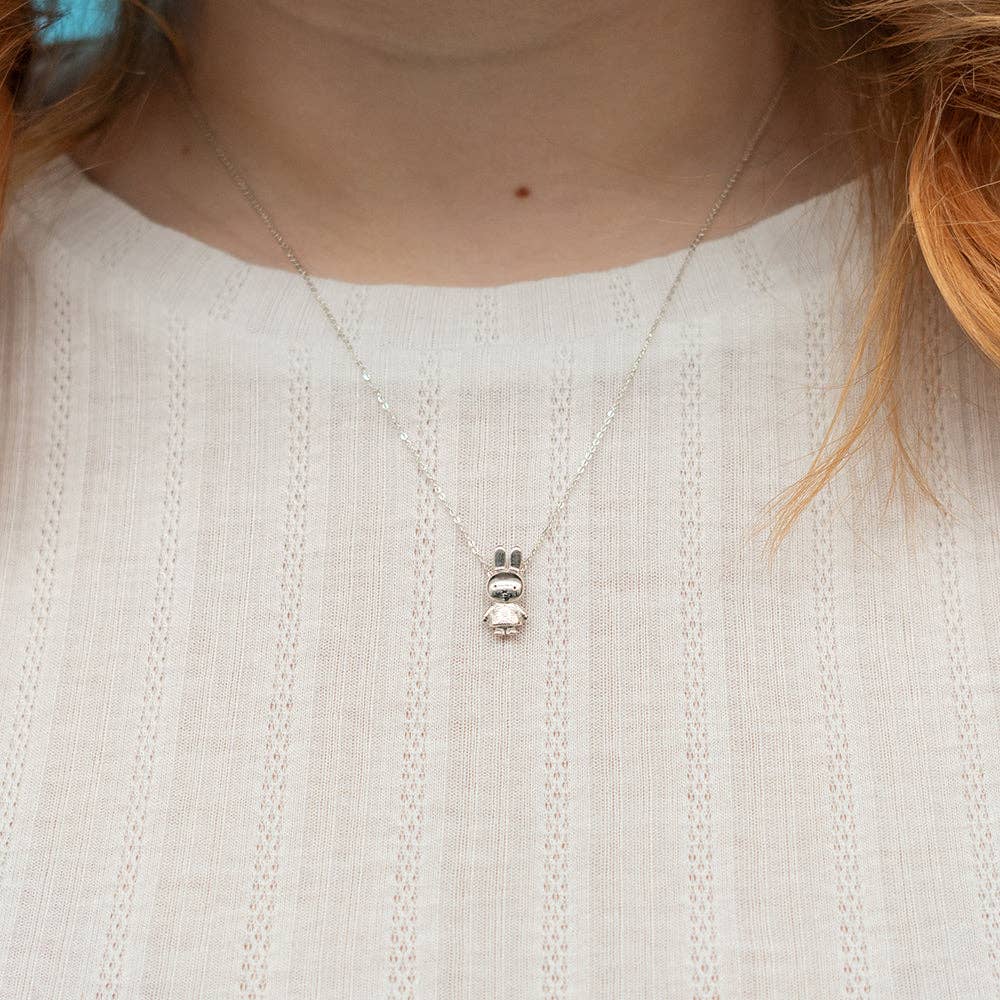 LICENSED TO CHARM - Wholesale Pendant/Charm Necklace - Miffy Body Charm Necklace (Sterling Silver)1