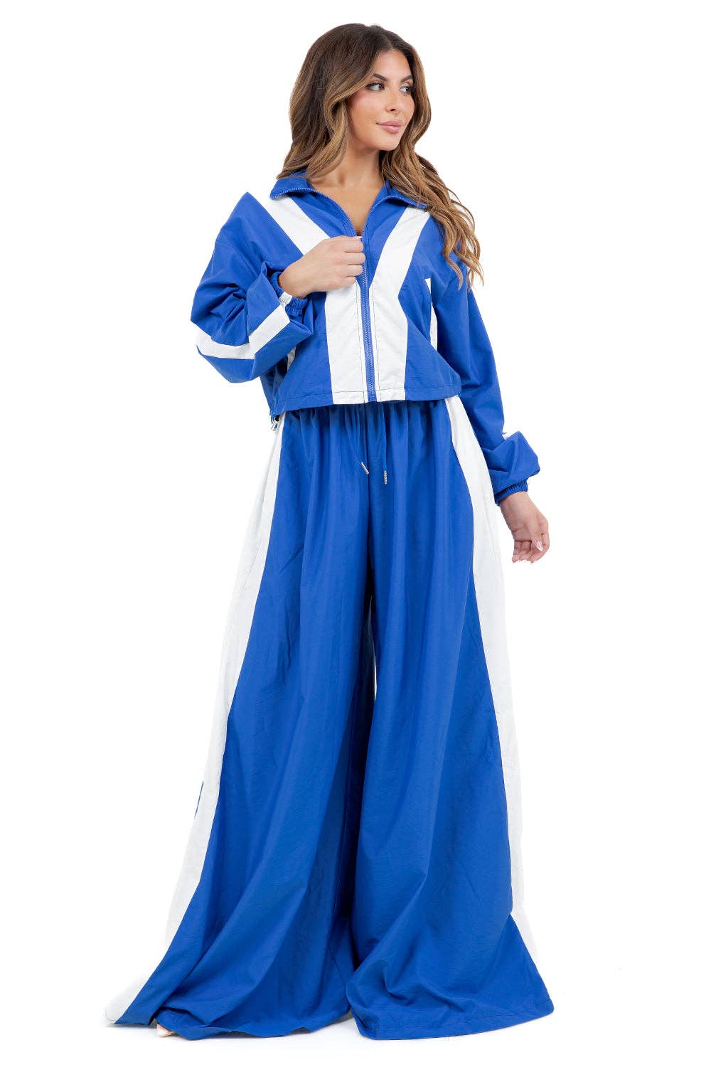 Blue WOMEN FASHION TWO PIECE OUTFITS PANT SET for wholesale on Faire3