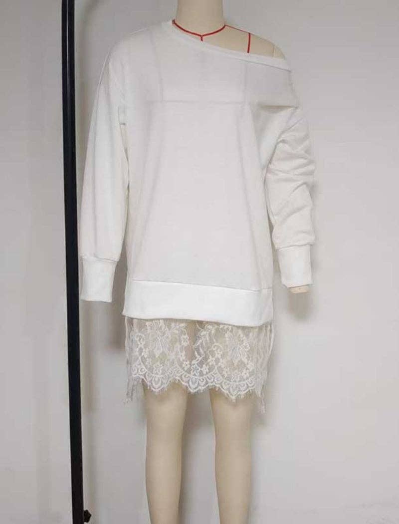 Masyal – Engroshandel Kjole - Dame – Falsk todelt oversized sweaterkjole3