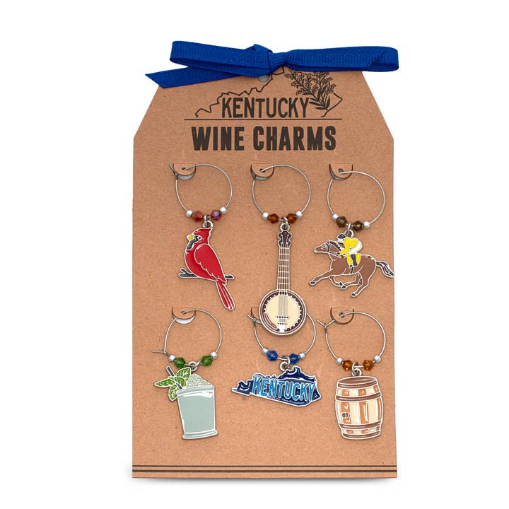 Ensemble de breloques à vin Kentucky State Pride pour la vente par BURANO