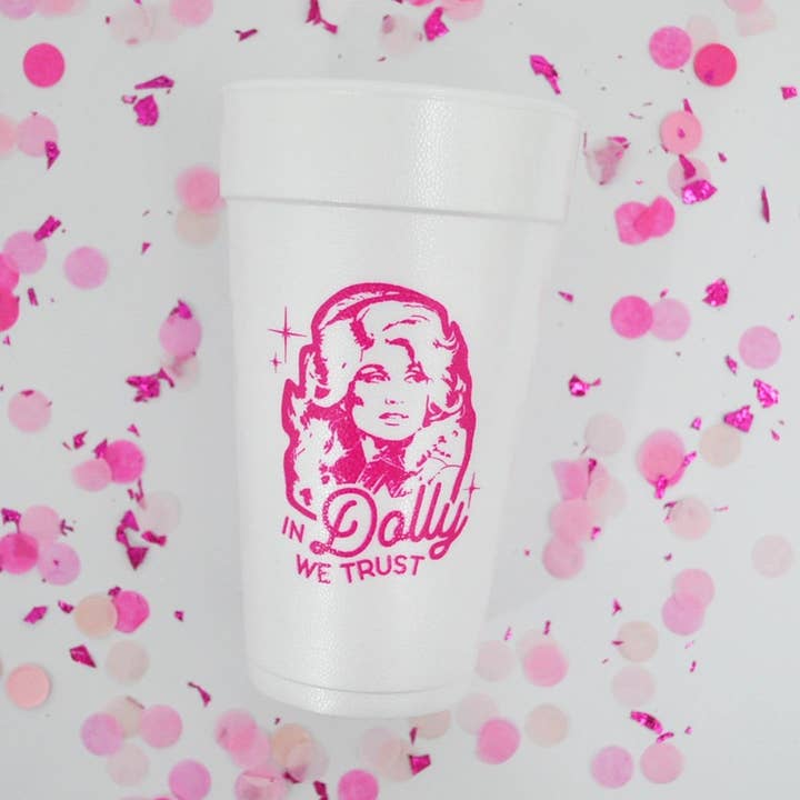 En Dolly Confiamos Vasos de Espuma de 20oz. Country | Paquete de 10 para venta al por mayor de Gatherings by Curated Paperie