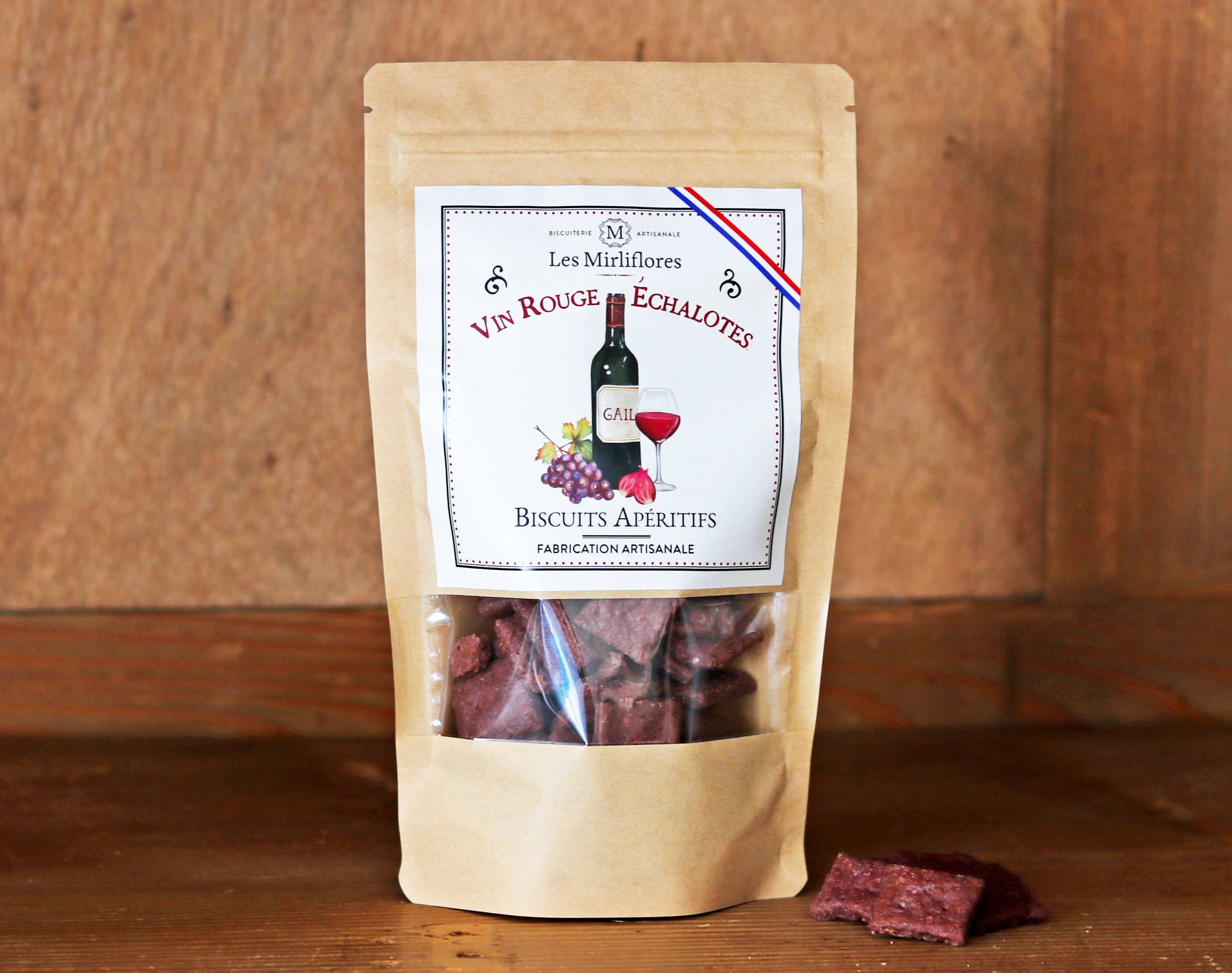 LES MIRLIFLORES – wholesale Biscuit – Red wine and shallot aperitif cookies1