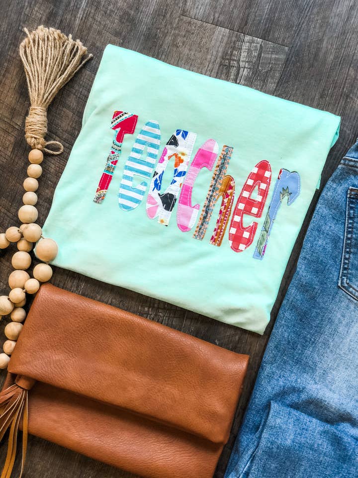 Applique mista per insegnanti per la vendita all'ingrosso da parte di The White Stitch