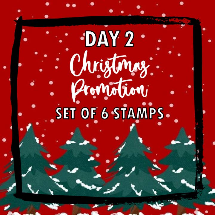 Christmas Promo 6 Stamps DAY 2 for wholesale by Cut Bake Stamp