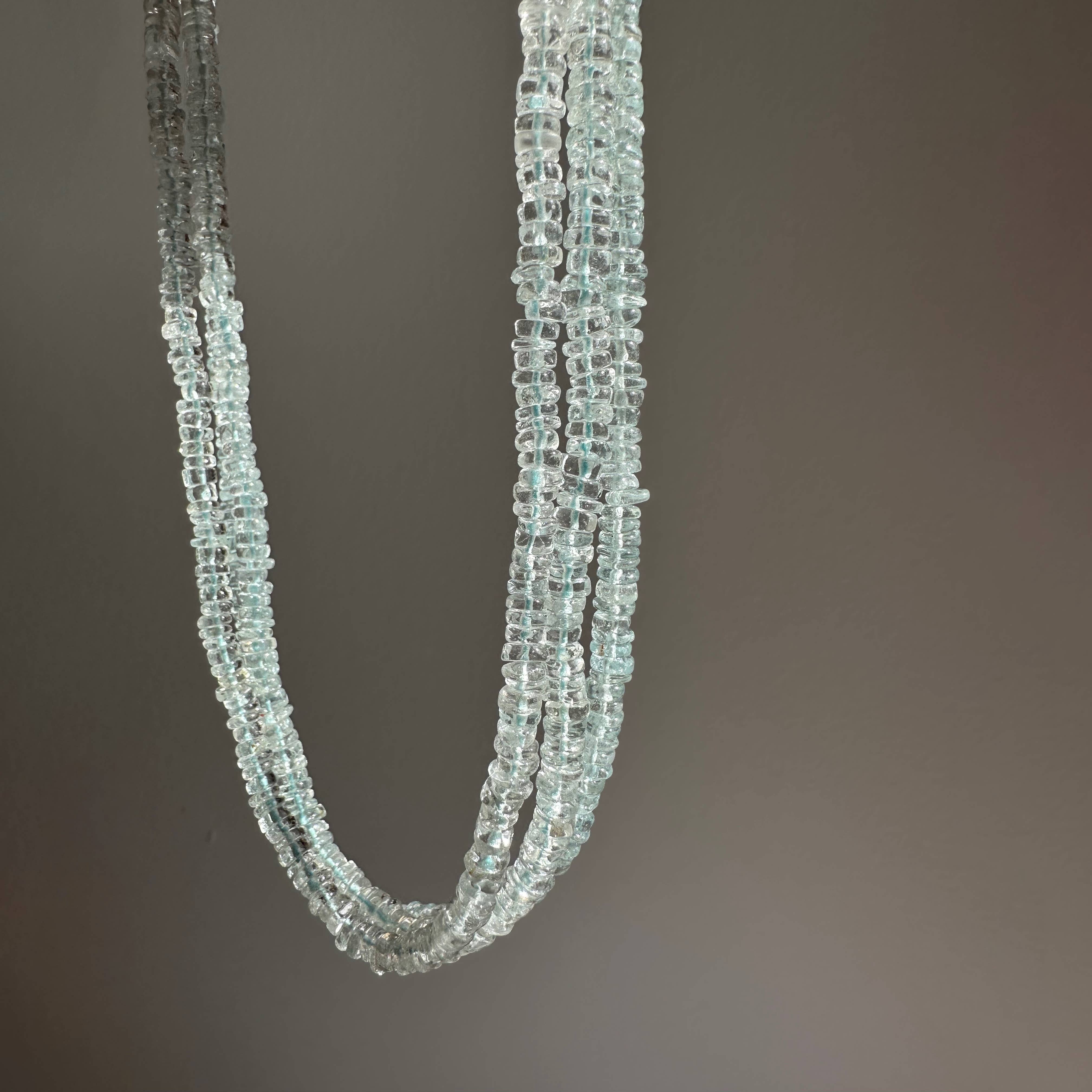 Topaz Necklace | Sky Blue | Summer Gemstone Clasp Necklace for wholesale on Faire2