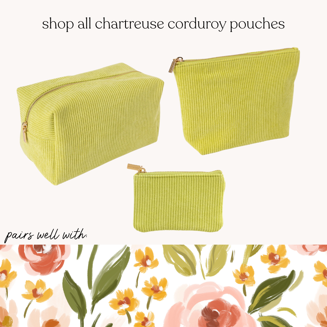 Elyse Breanne Design – Engroshandel Møntpung - Unisex – Chartreuse fløjlspung3