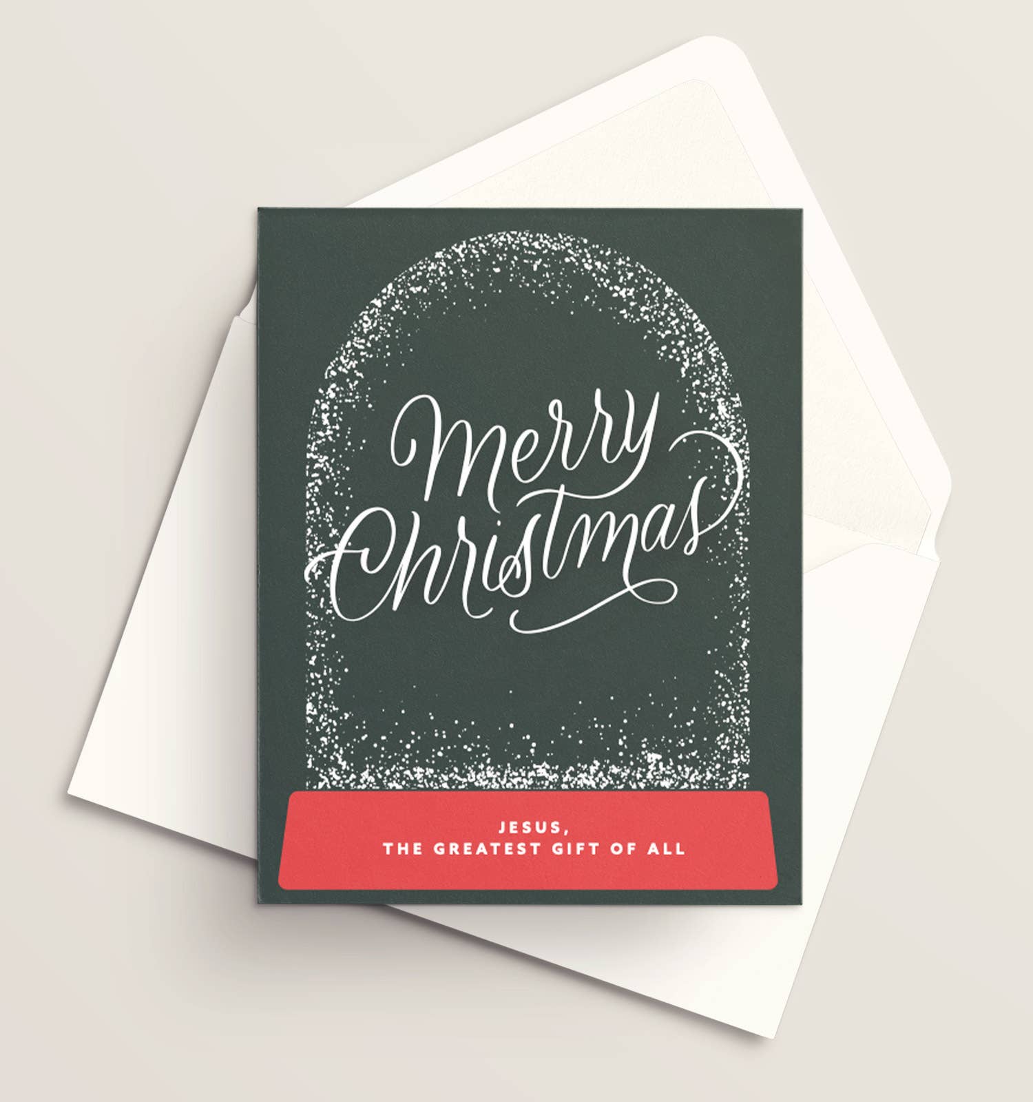 Vivi Furlong - Wholesale Christmas Card - Merry Christmas snow globe Christmas greeting card | Christian greeting card | Hand-made greeting card | Holiday greeting card | Christmas cards | Christmas 2025 | Faith-based
