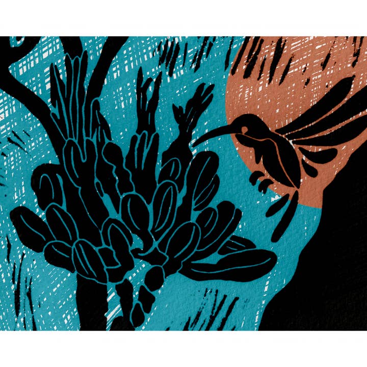 Desert Hummingbird Art Print for wholesale by PrintsOnTheTrail