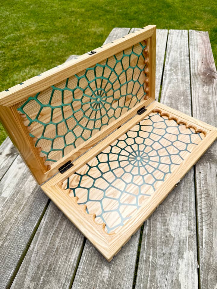 Ensemble de Backgammon en Bois de Luxe / NARDY pour la vente par Timeless Steel