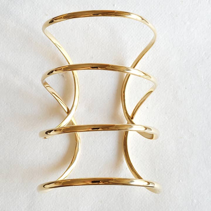 Bisjoux - Wholesale Cuff Bracelet - Brass cuff or armlet bracelet upper arm bad malaga style1