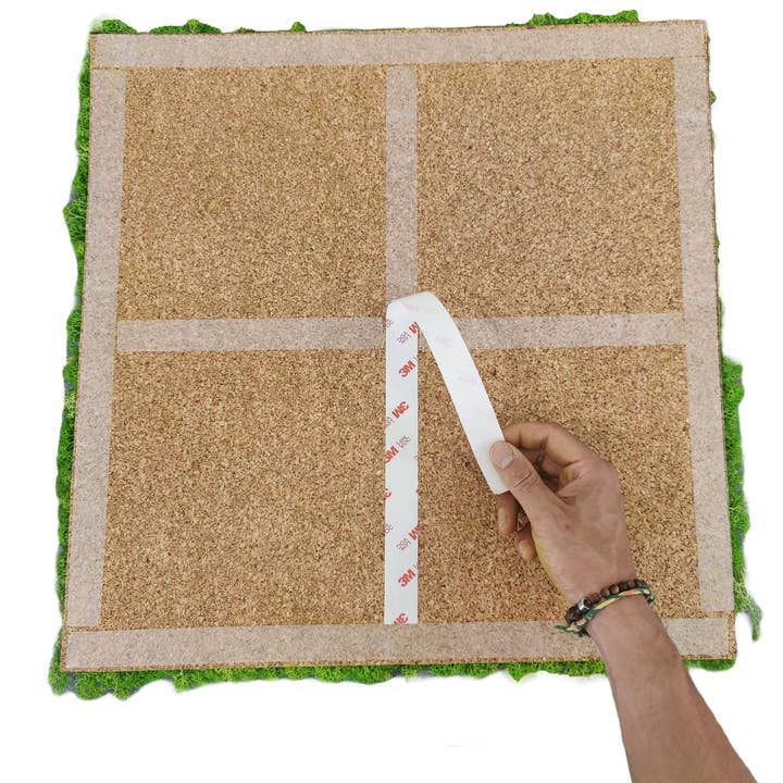 Moss House - Wholesale Wall Accent - Reindeer Moss Lichen Panel 50x50 cm Forest Green - MossHouse