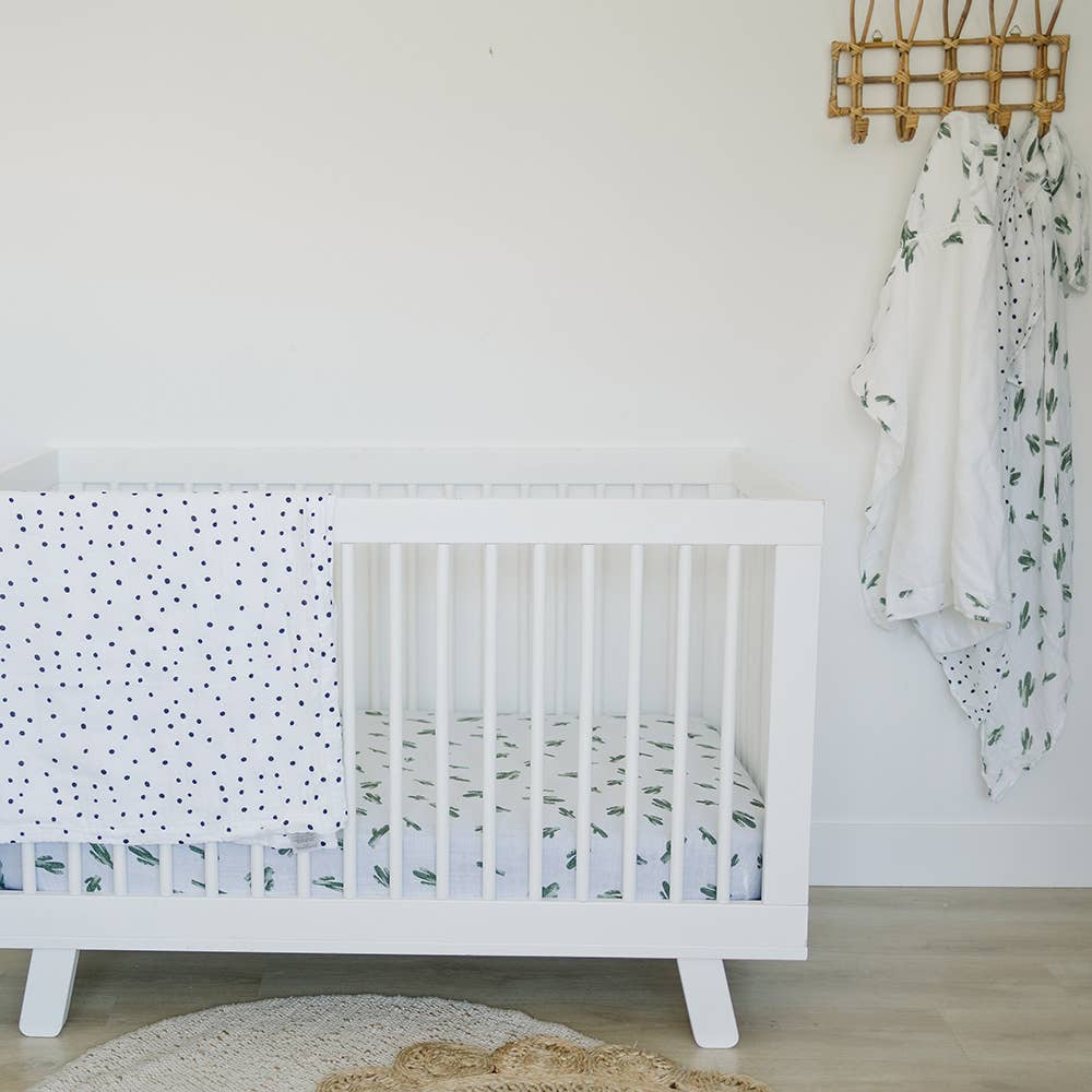 Bebe au Lait - Wholesale Cot/Crib Sheets - Saguaro Oh-So-Soft Muslin Crib Sheet1