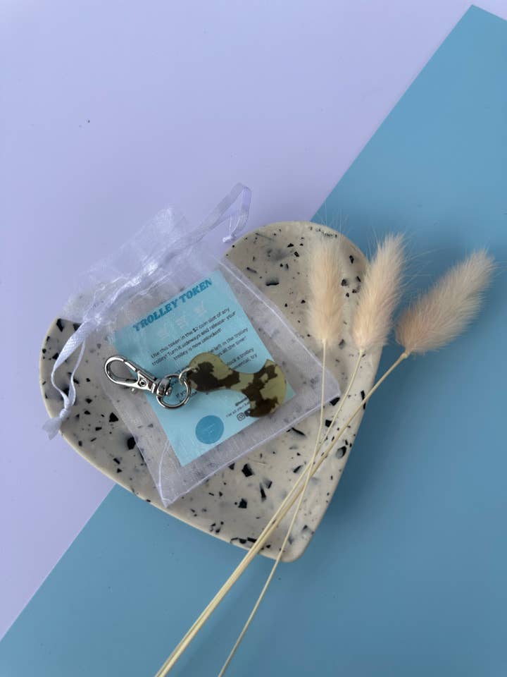 Trolley Token con estampado de leopardo para venta al por mayor de Handmade Jems