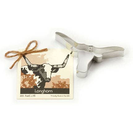 Longhorn Cookie Cutter for wholesale by Ann Clark