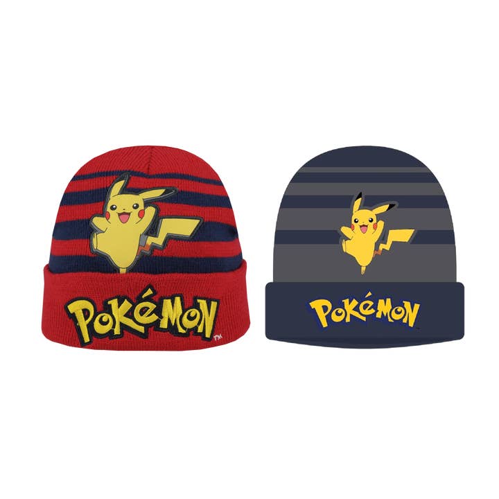 Striped Beanie Pikachu 790189570 for wholesale by Complément Europe
