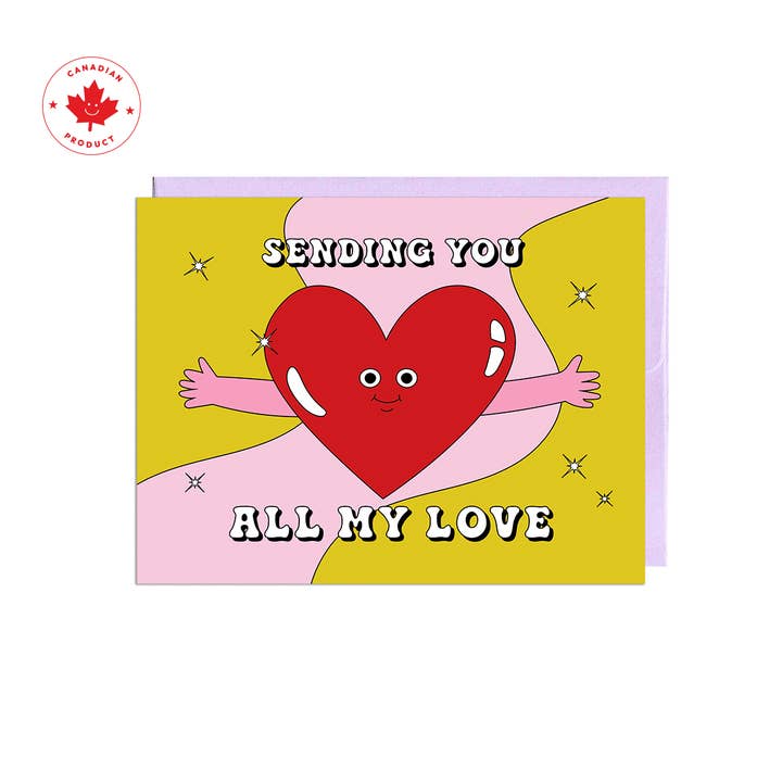 Party Mountain Paper co. - Wholesale Valentine's Day Card - All My Love | Love & Friendship Card