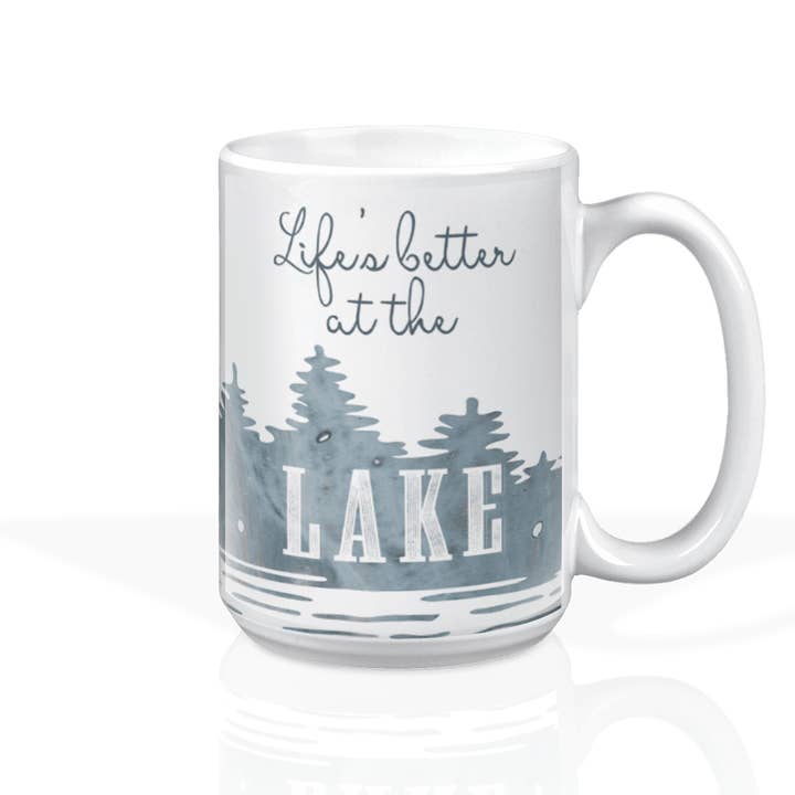 Caneca Cerâmica Fluidity Lake 15oz por atacado de Fluidity Drinkware