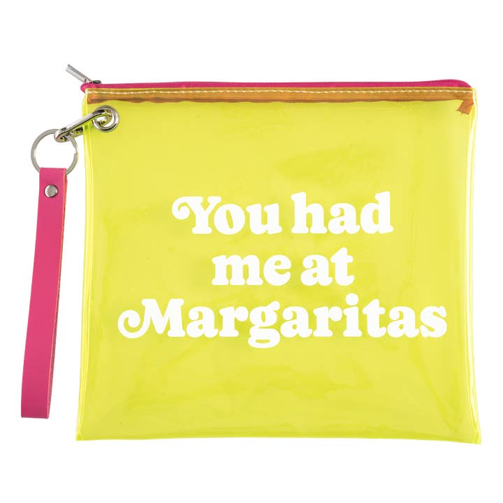 Margaritas Clear Wristlet Bag for wholesale by Totalee Gift