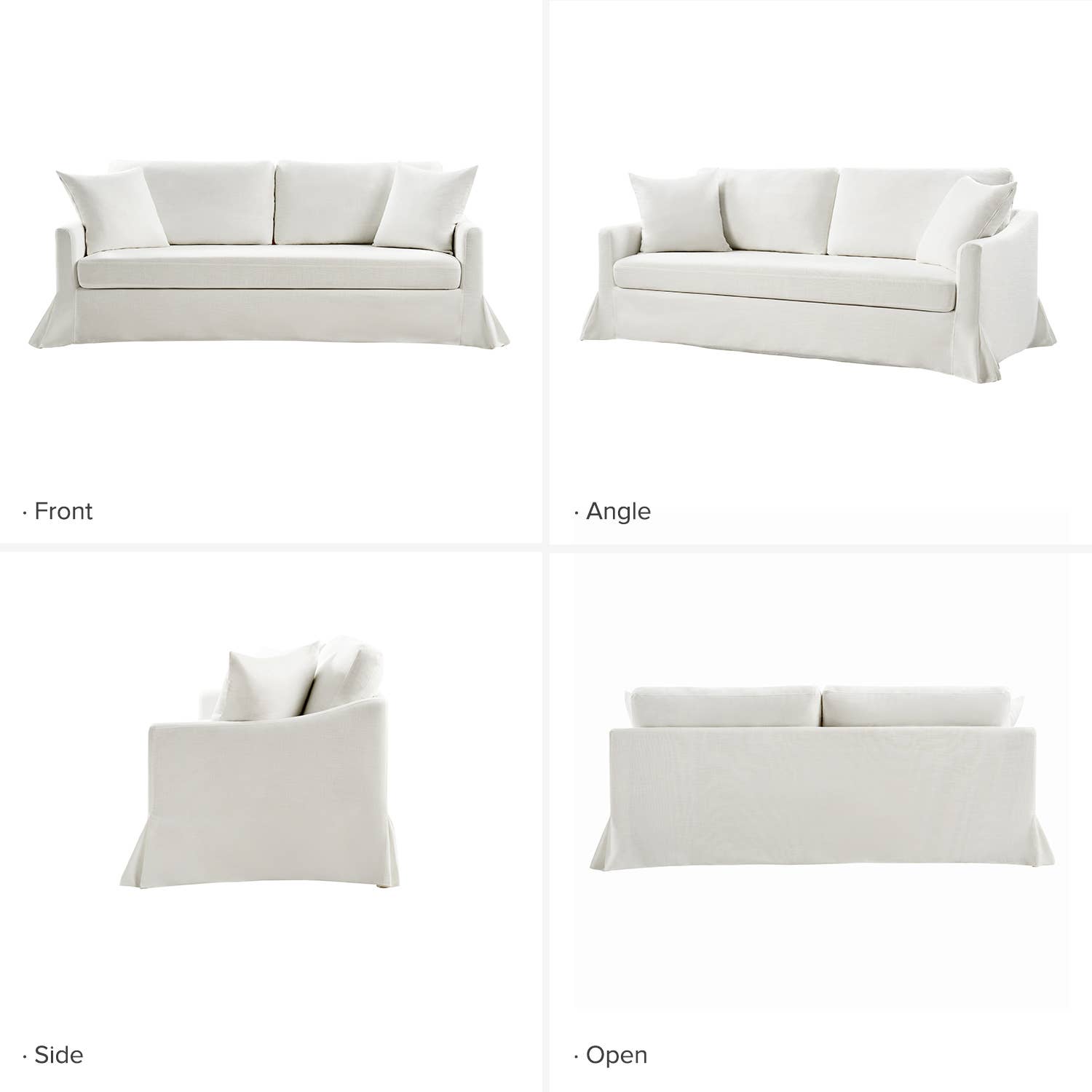 Karat Home - Wholesale Sofa - Patrice Slipcovered Sofa5