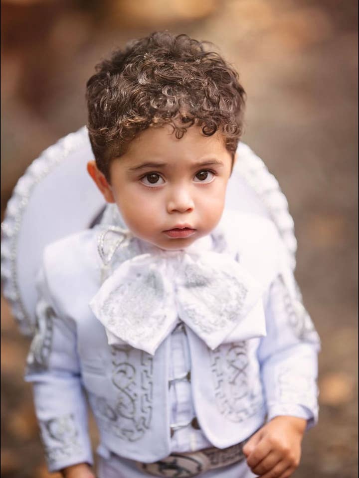 Cielito Lindo – Fato - Criança por atacado – Conjunto Mariachi Mexicano Charro 8 Pçs1