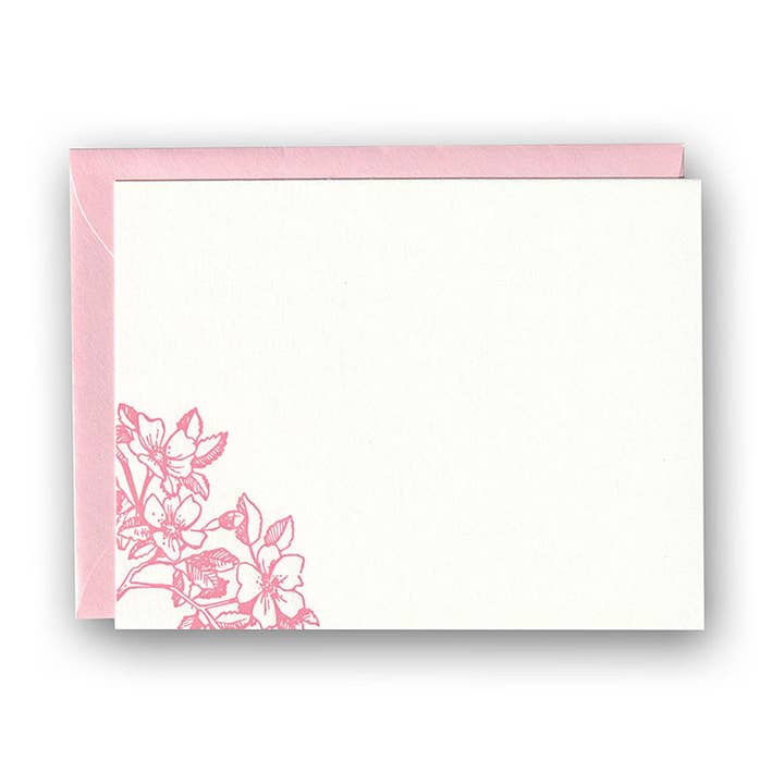 Prairie Rose Notecards for wholesale by Wishing Flower Press & Bindery