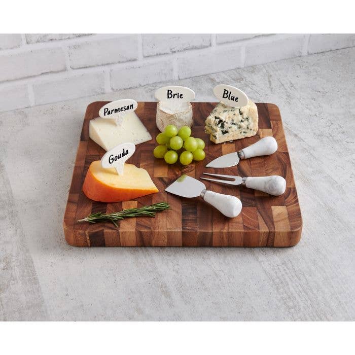 HIC - Harold Import Co. - Wholesale Kitchen Tool/Gadget - Maison Du Fromage Cheese Marker With Pen, 6-Piece Set4