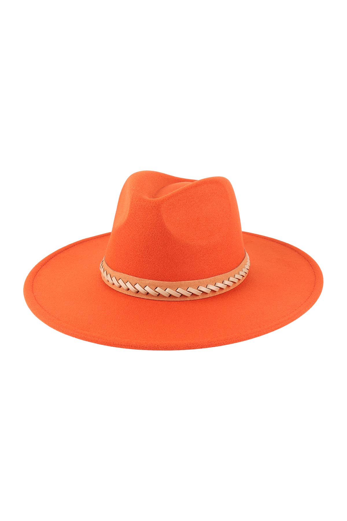MYS Wholesale Inc - Wholesale Fedora - Women's - Felt Fashion Brim Hat With Leather Braided25